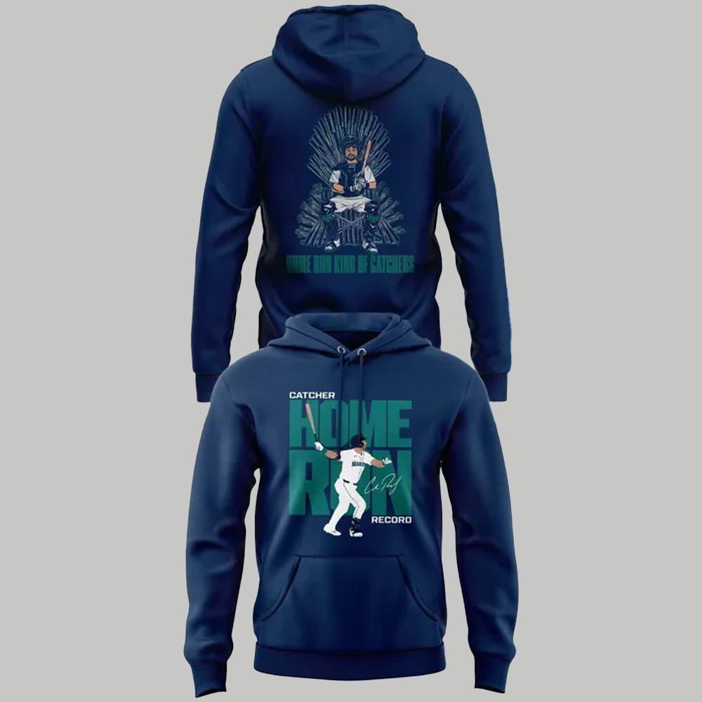 Mariners Cal Raleigh's Catcher Home Run Record Shirt