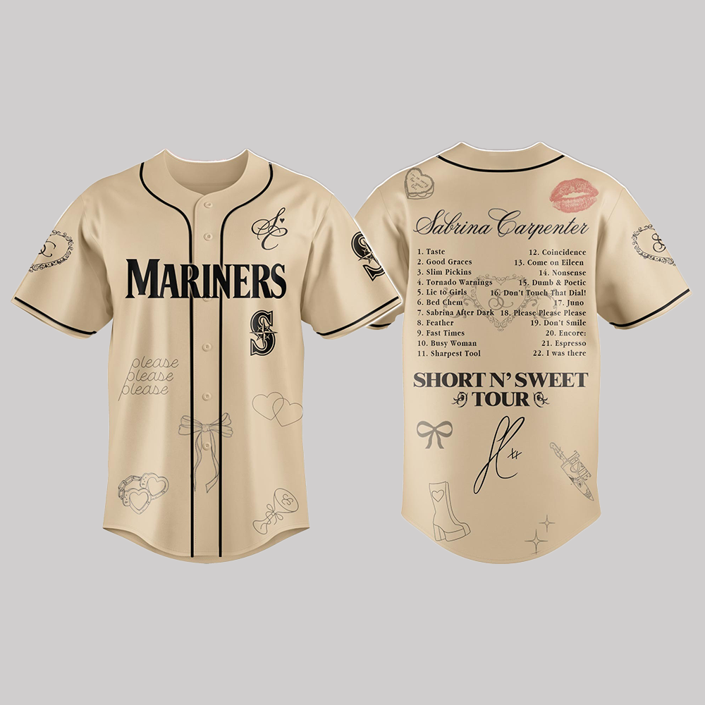 Mariners x Sabrina Carpenter Short n’ Sweet Tour Jersey 2025