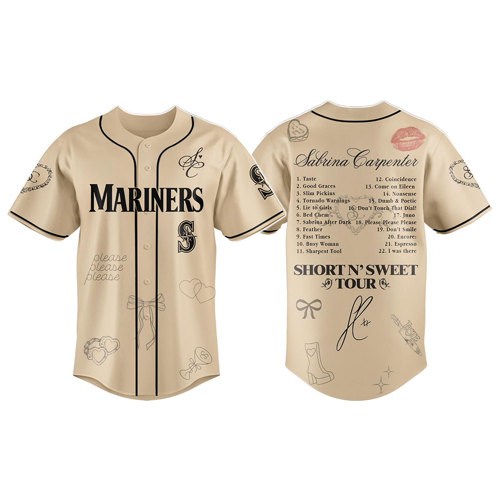 Mariners x Sabrina Carpenter Short n’ Sweet Tour Jersey 2025