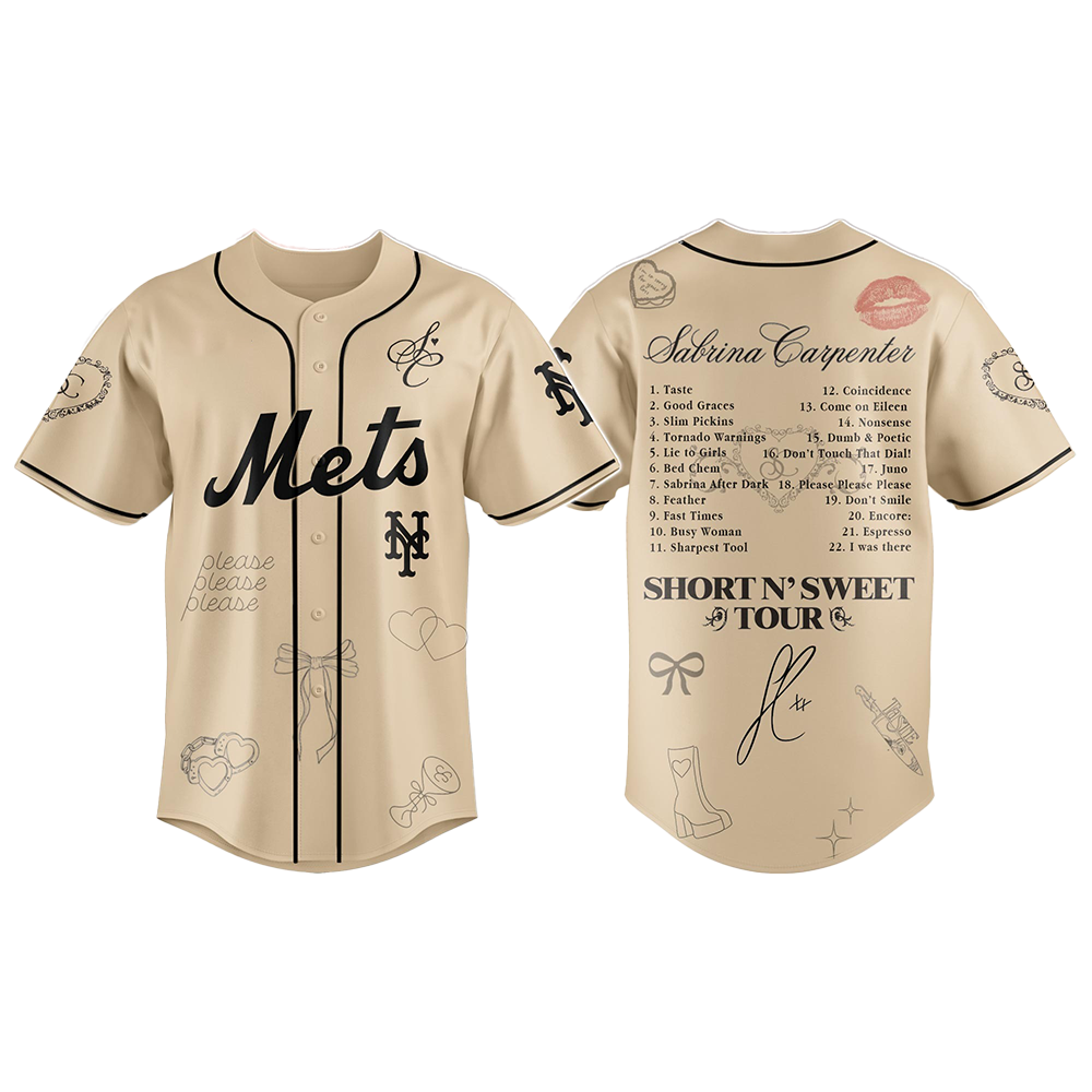 Met x Sabrina Carpenter Short n’ Sweet Tour Jersey 2025