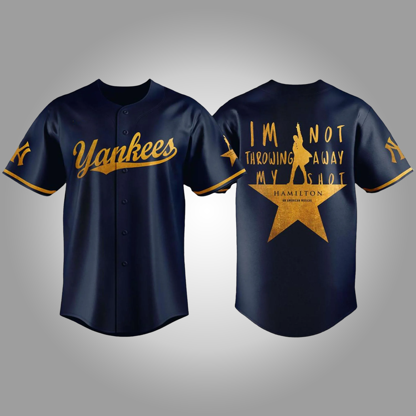 NY Yankees x Hamilton 2026 Im Not Throwing Away My Shot Baseball Jersey Clothingus Diamond