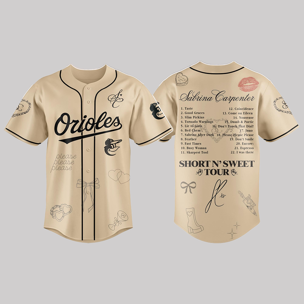 Orioles x Sabrina Carpenter Short n’ Sweet Tour Jersey 2025