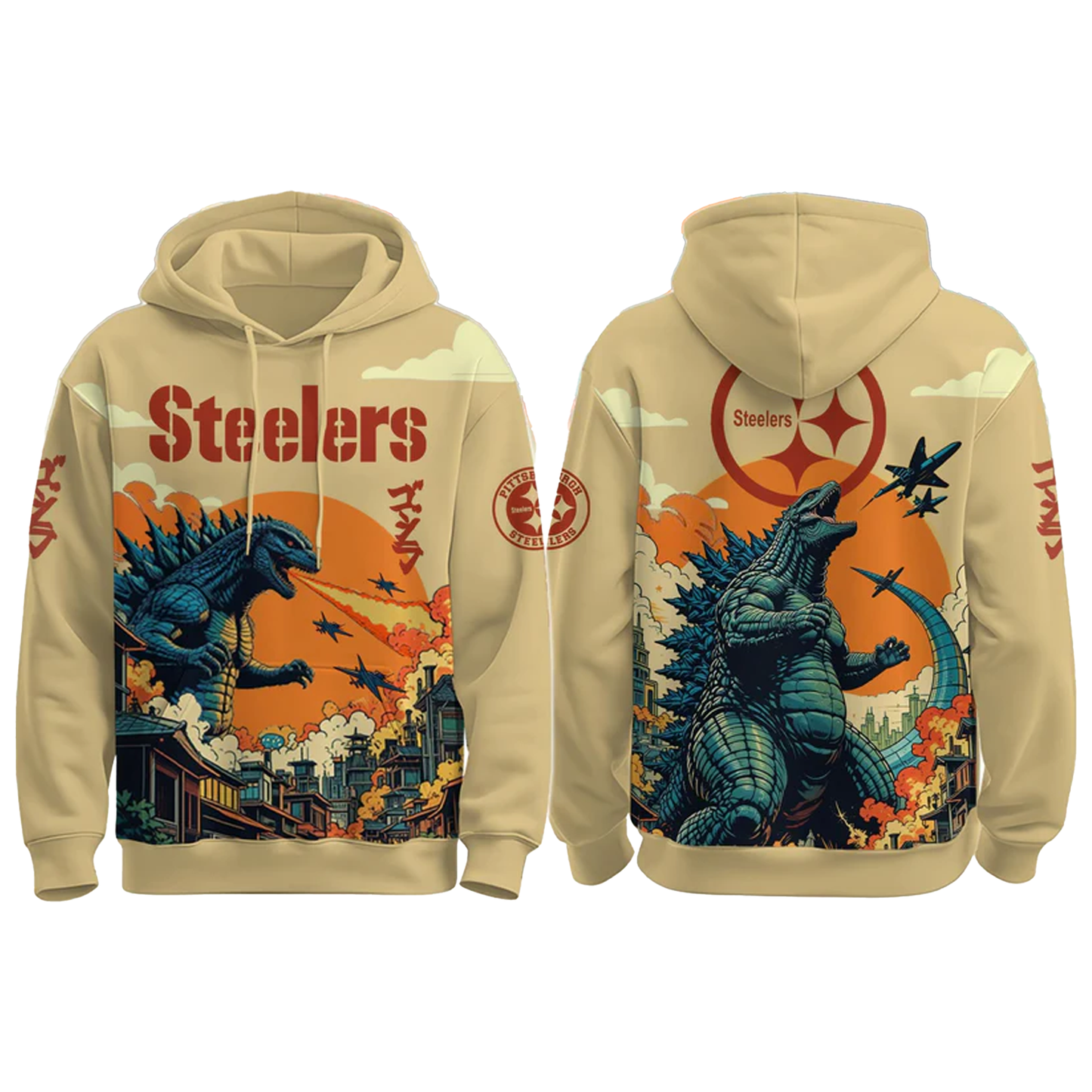 PIT Steelers Special Godzilla 2025 Hoodie