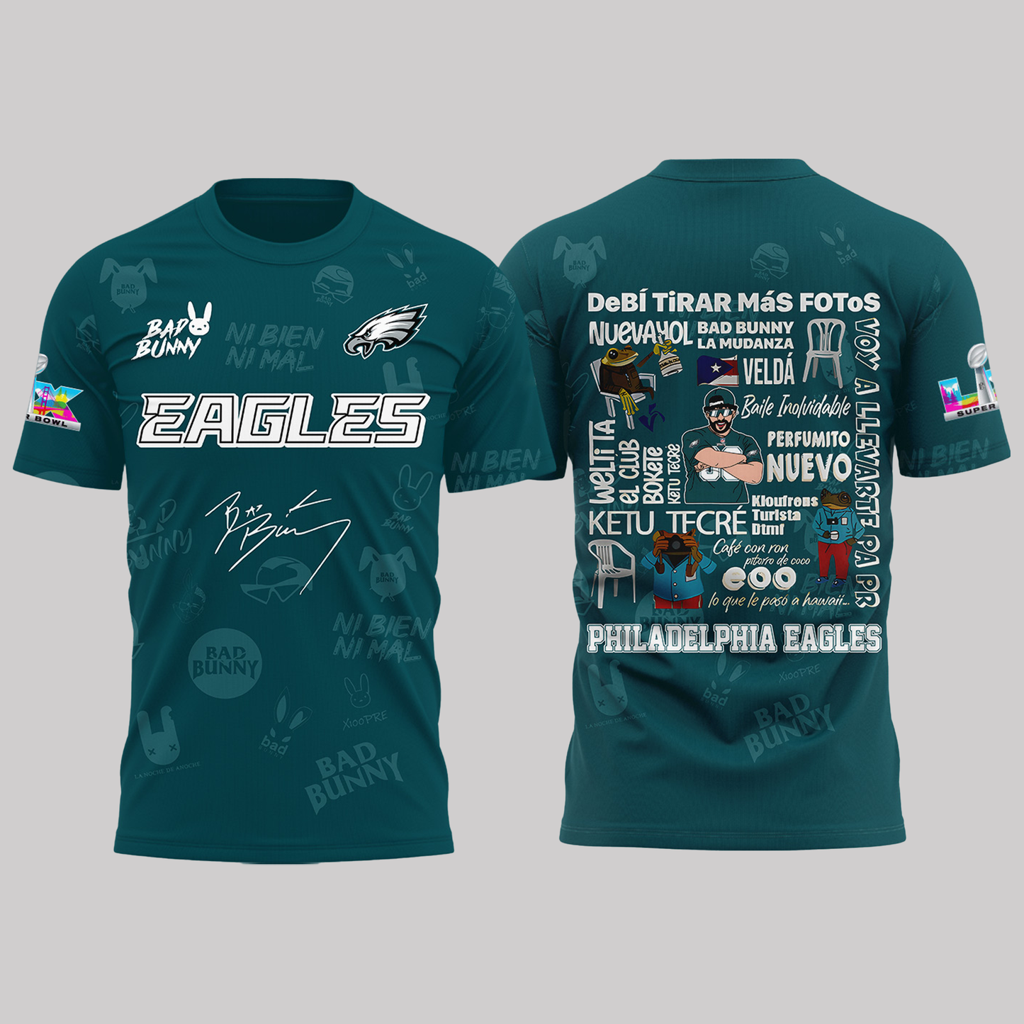 Philadelphia Eagles Bad Bunny Crucial Catch 2025 Shirt