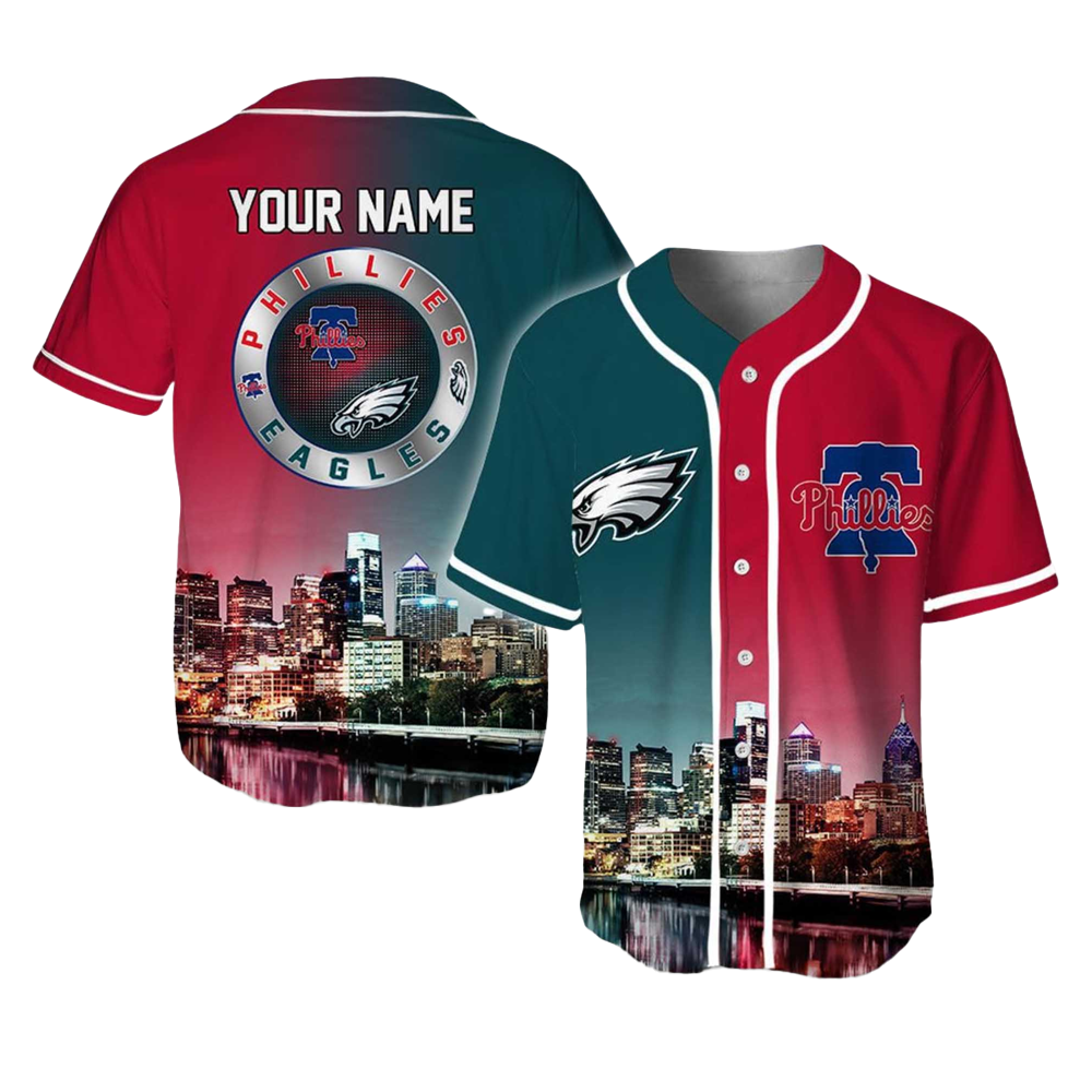 Philadelphia Eagles x Philadelphia Phillies Custom Jersey