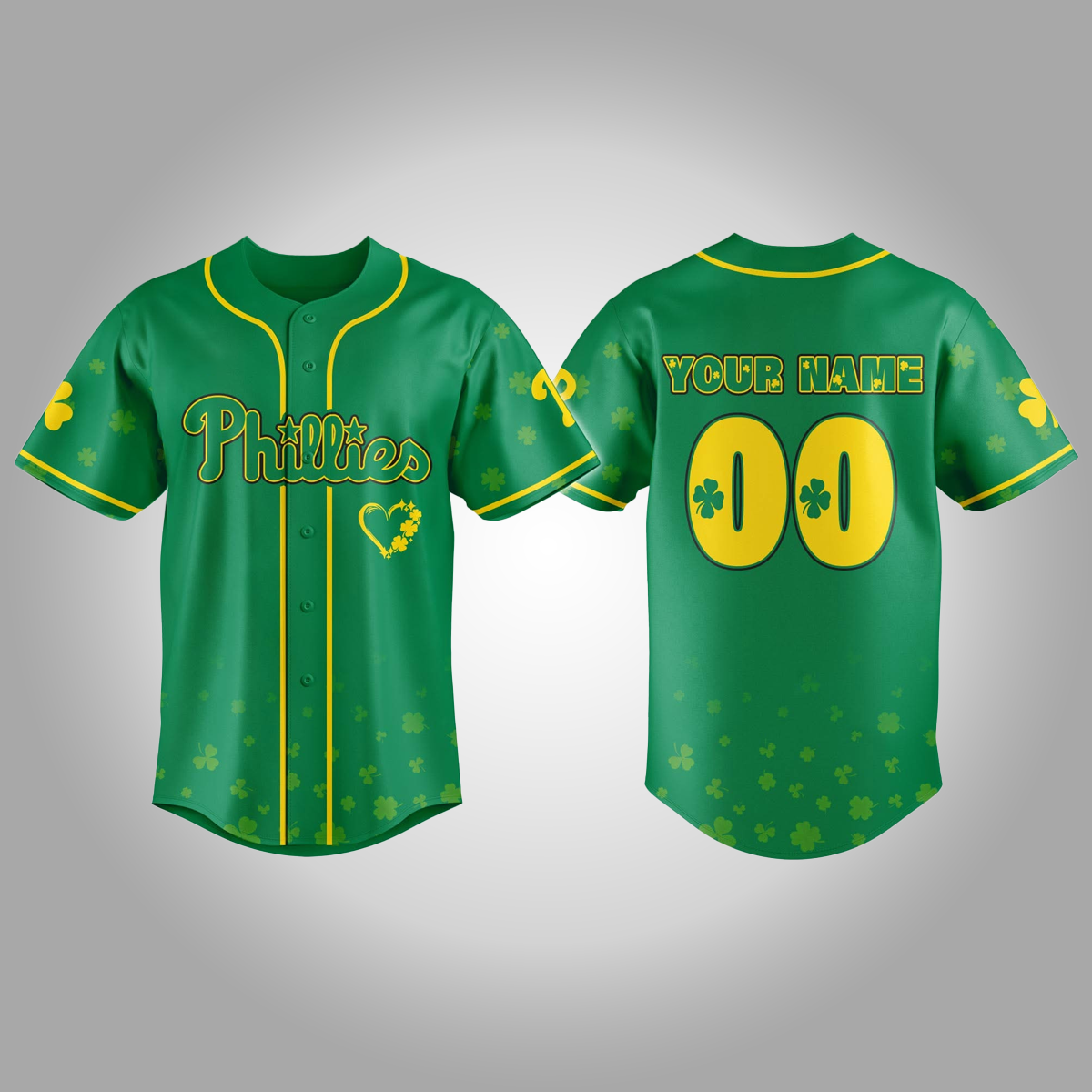 Philadelphia Phillies St Patrick's Day Lucky Baseball Jersey Clothingus Diamond