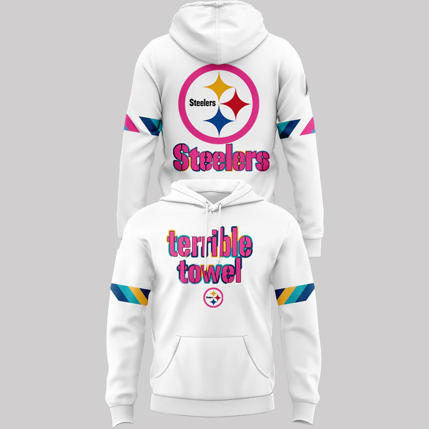 Pittsburgh Steelers 2025 Crucial Catch Intercept Cancer Hoodie