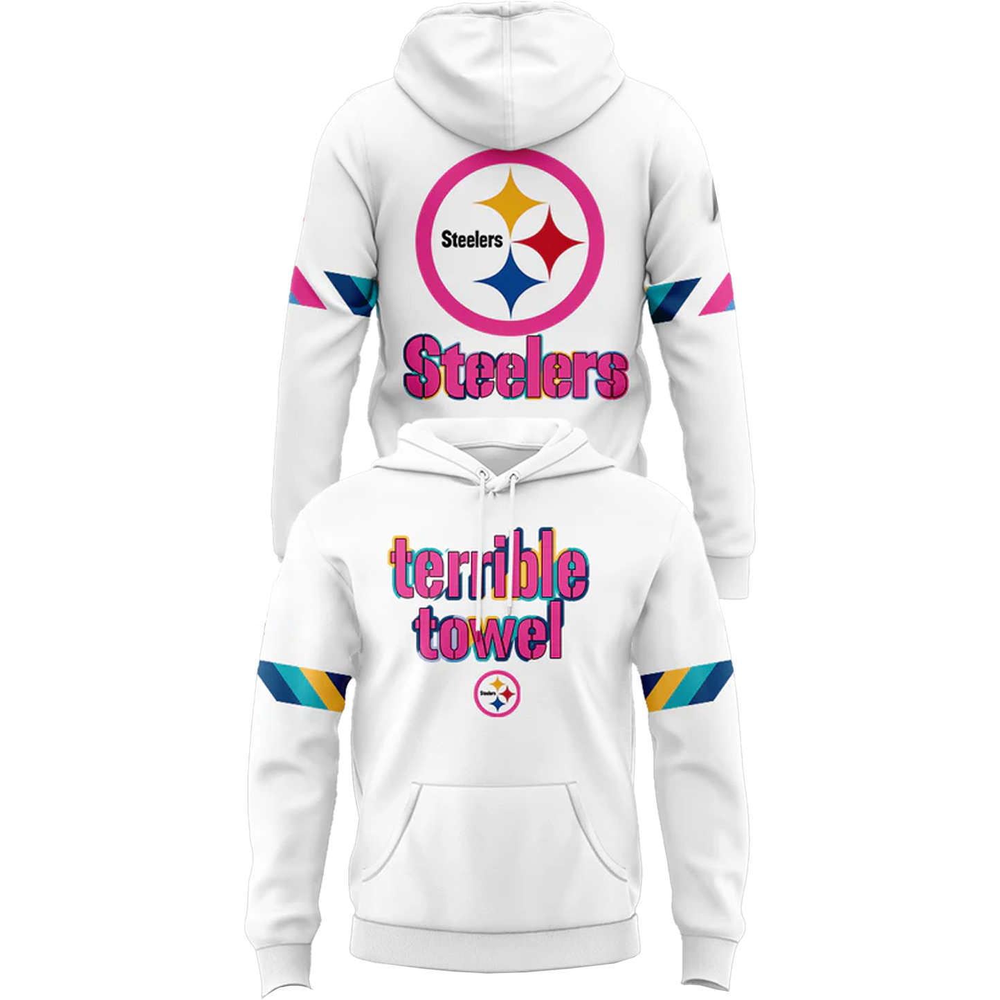 Pittsburgh Steelers 2025 Crucial Catch Intercept Cancer Hoodie