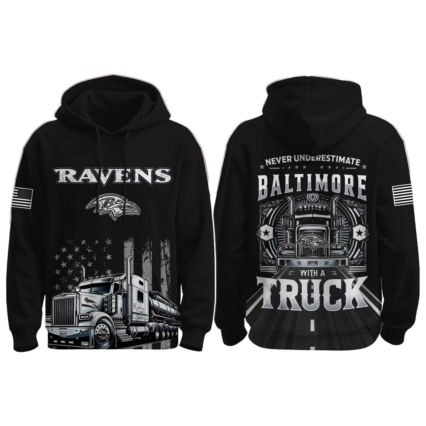 Ravens Truck Driver Appreciation Night Game 2025 Hoodie