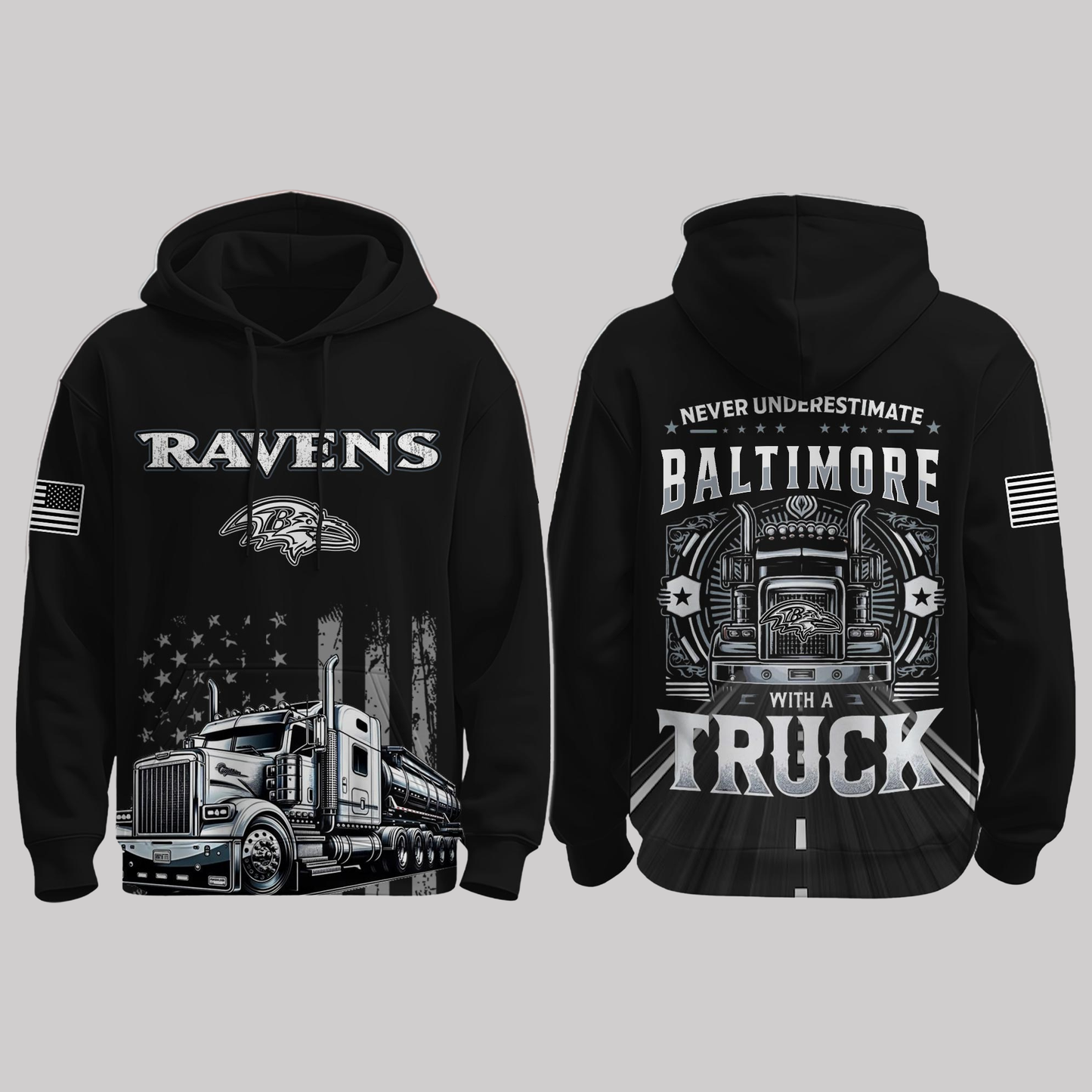Ravens Truck Driver Appreciation Night Game 2025 Hoodie