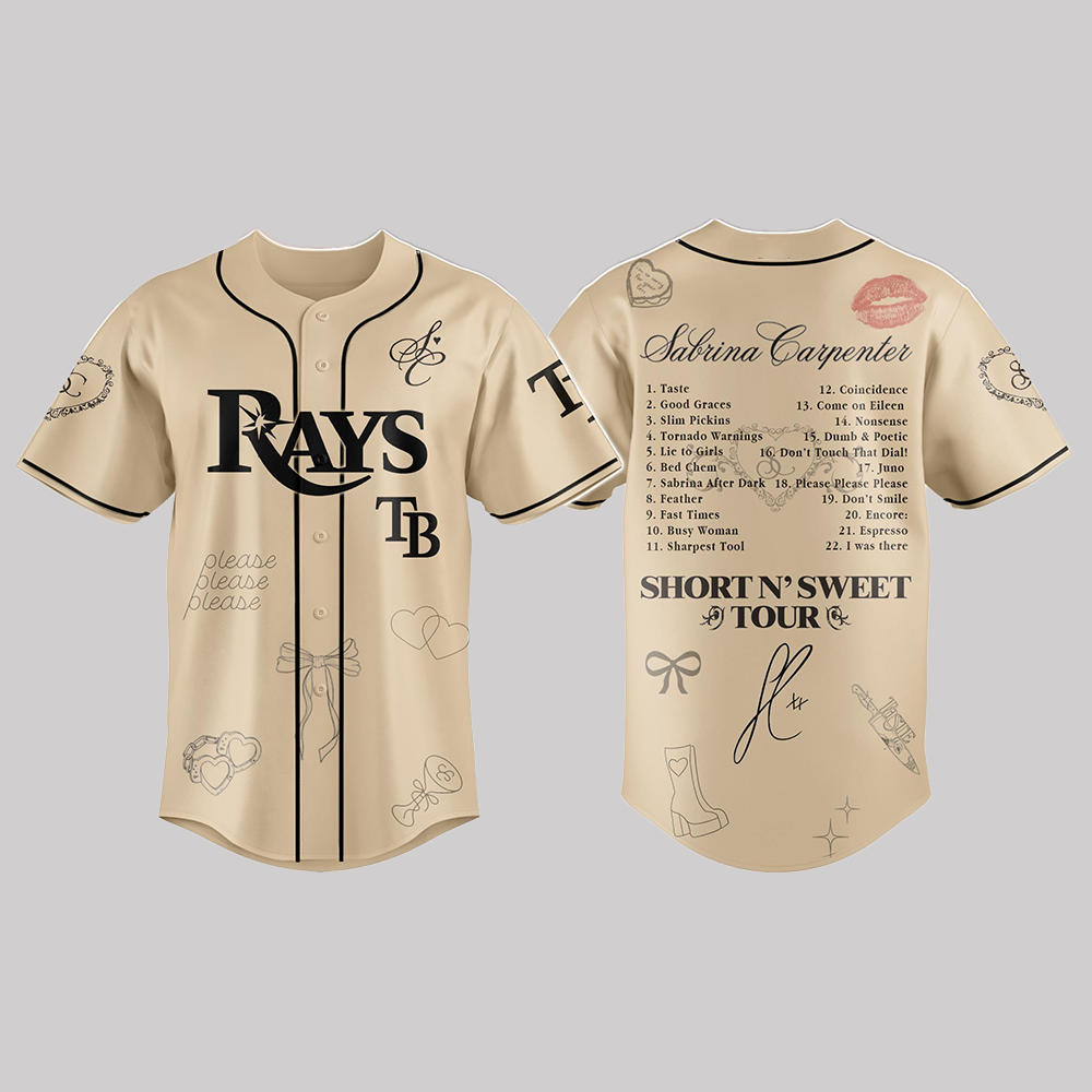Rays x Sabrina Carpenter Short n’ Sweet Tour Jersey 2025
