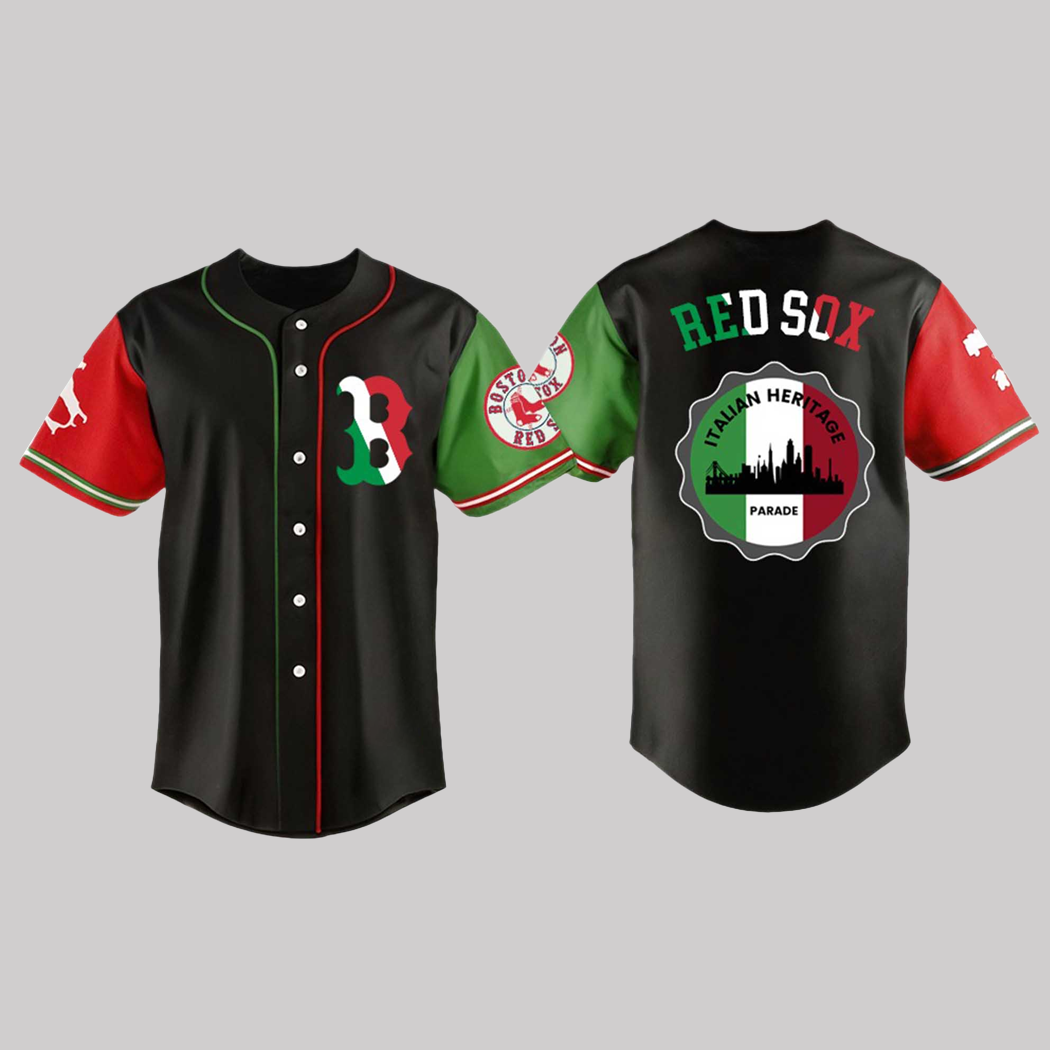 Red Sox Italian Heritage Giveaway Jersey 2025 Clothingus Diamond