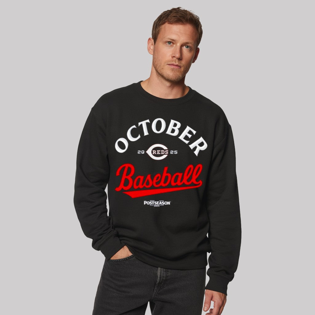Reds October Baseball Postseason Locker Room 2025 Shirt
