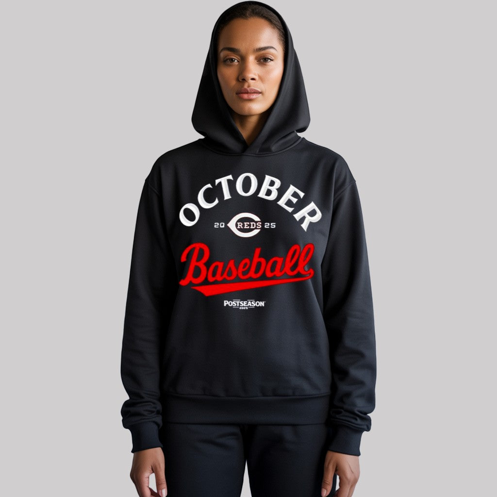 Reds October Baseball Postseason Locker Room 2025 Shirt