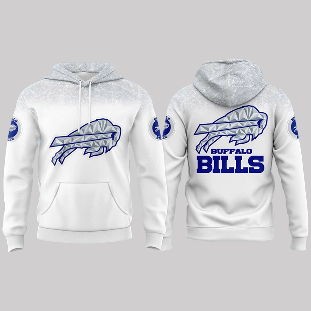 Rival Ries Cold Front Buffalo Bills White Hoodie