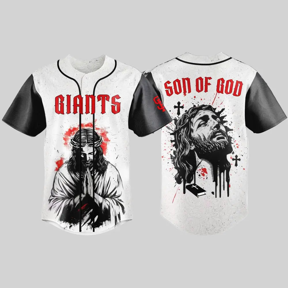 Son Of God Giants Jesus Jersey 2025 - Clothingus Diamond