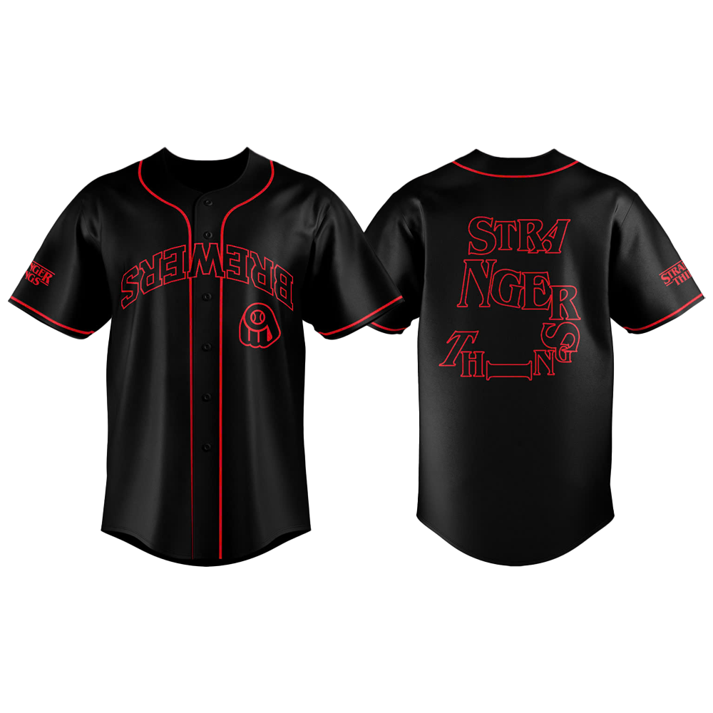 Special New Stranger Things Milwaukee Brewers Baseball 2025 Jersey