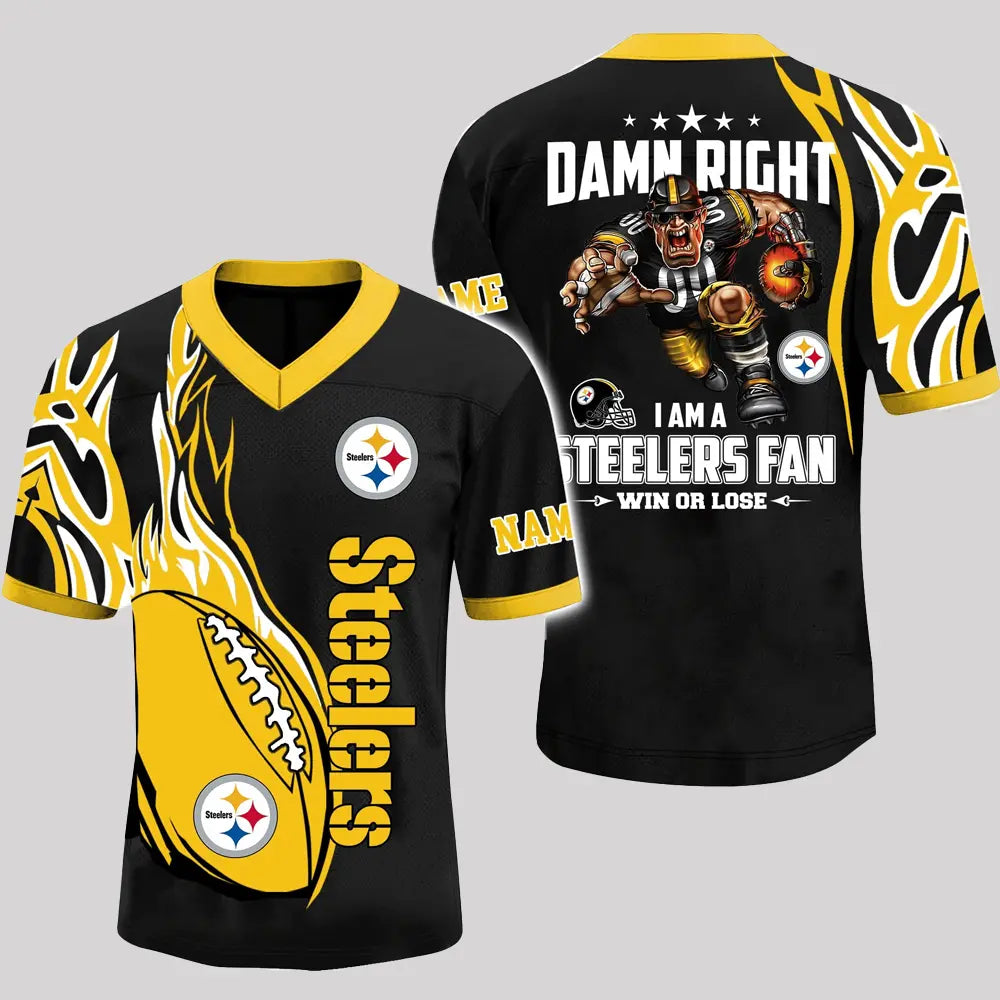 Steelers Damn I Am A Steelers Fan Win Or Lose jersey 2025 - Clothingus Diamond