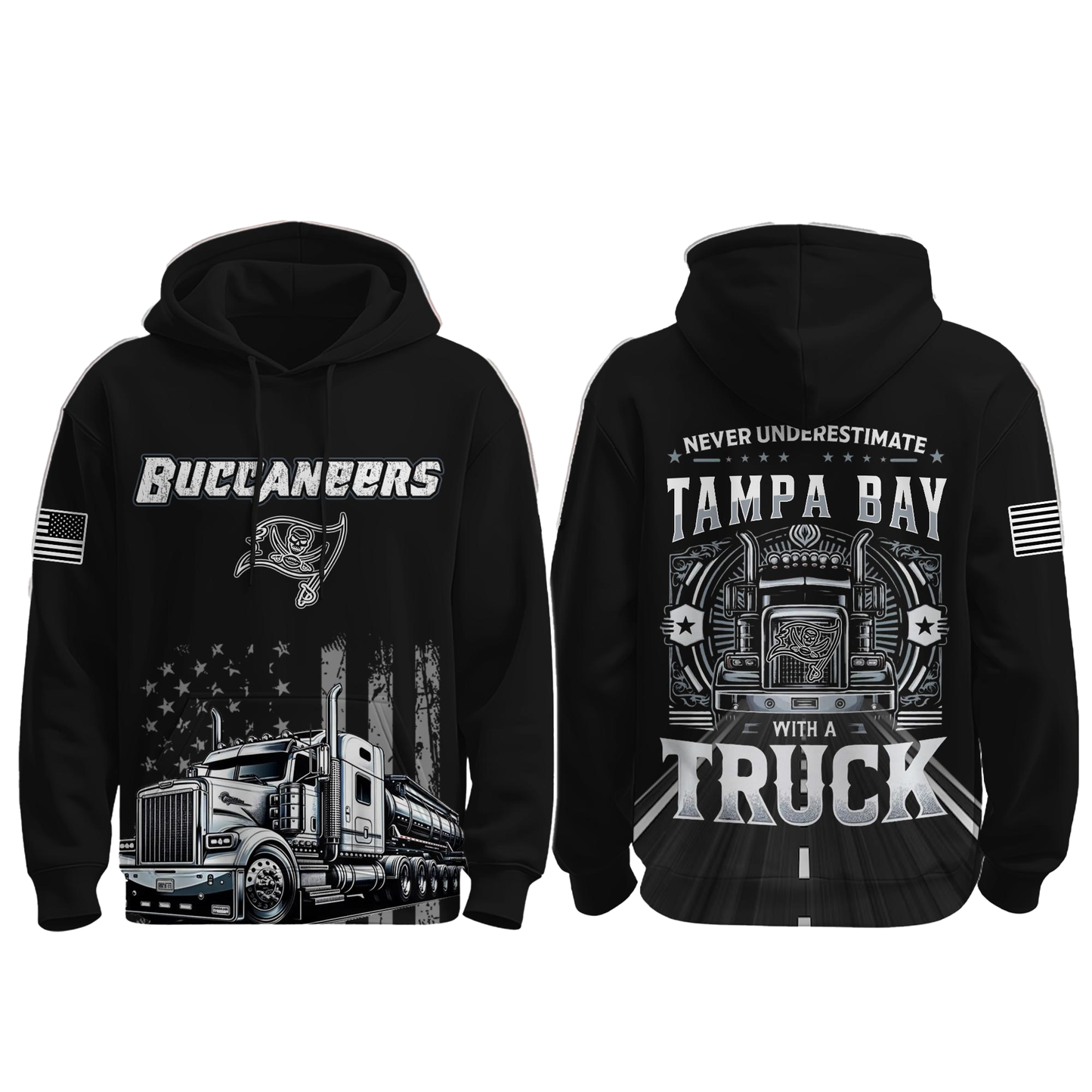Tampa Bay Buccaneers x Truck Driver Appreciation Night Game 2025 Hoodie - Clothingus Diamond