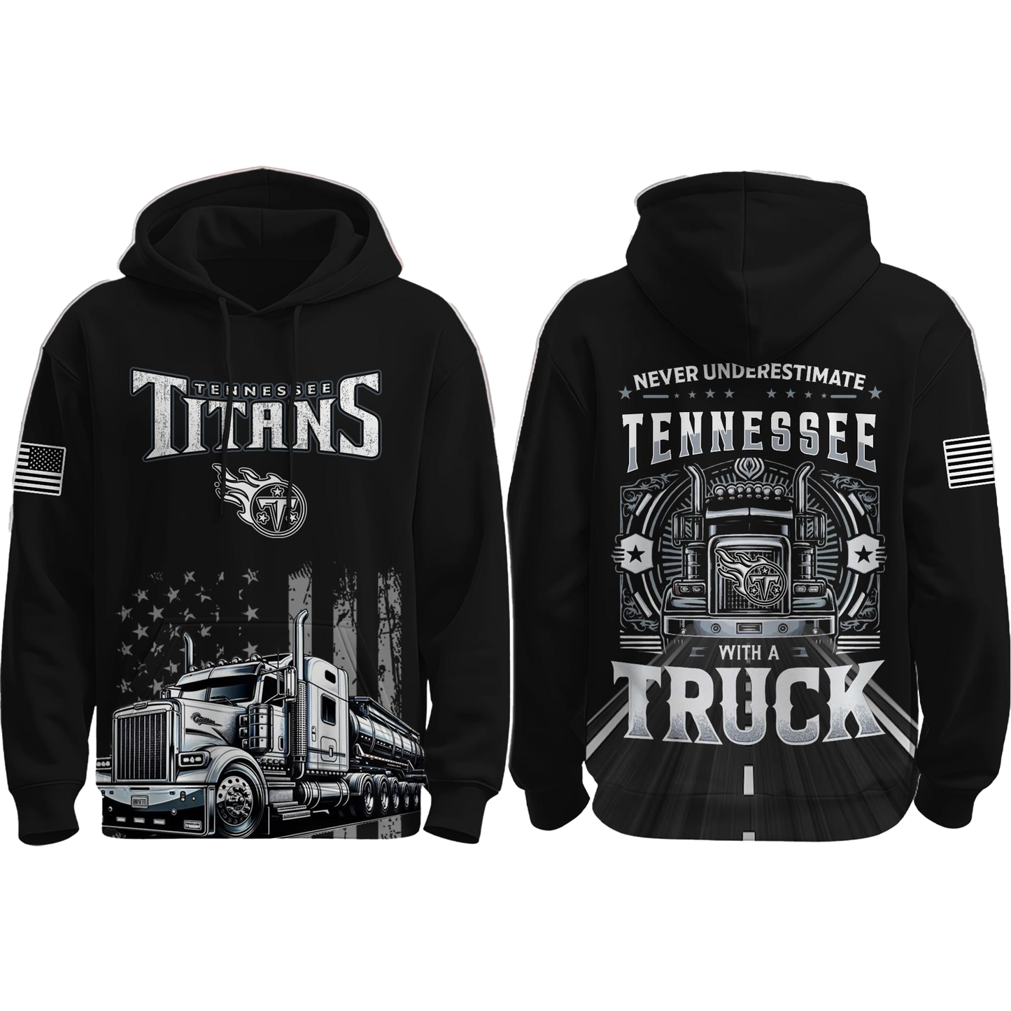 Tennessee Titans Truck Driver Appreciation Night Game 2025 Hoodie - Clothingus Diamond