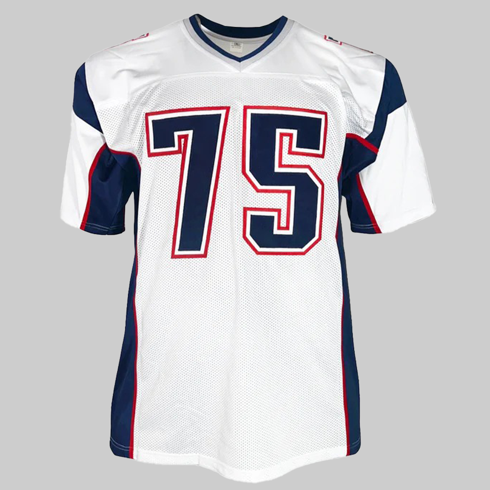 Vince WilfOrk Signed New England White Football Jersey 2025