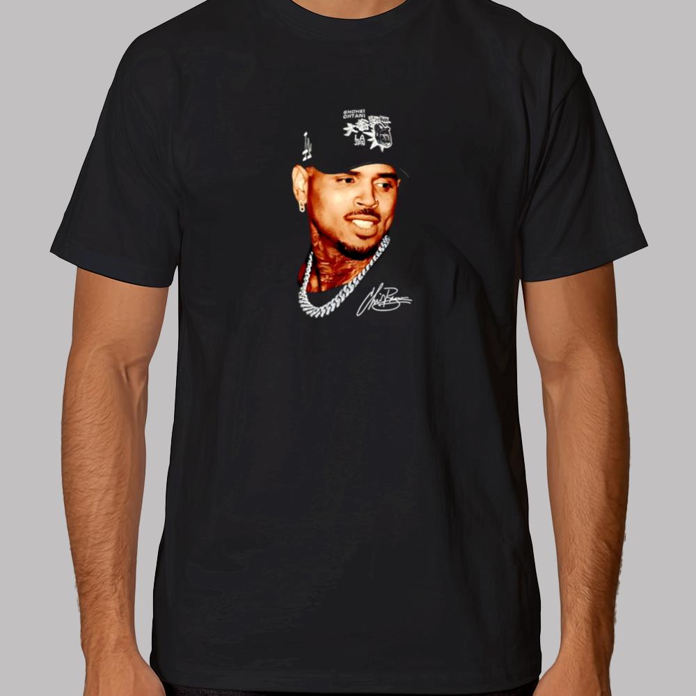 Chris Brown Breezy Bowl Large Autographed T-Shirt 2025