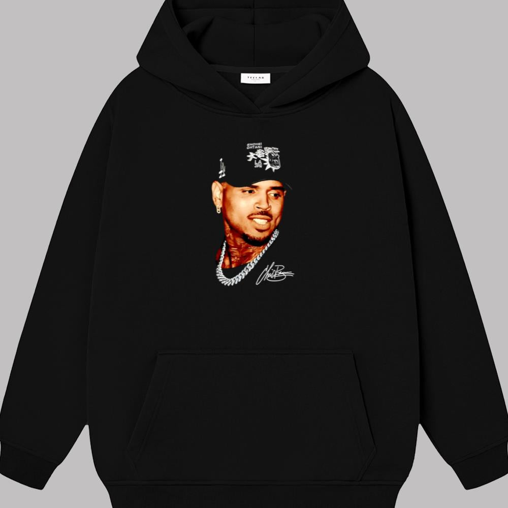 Chris Brown Breezy Bowl Large Autographed T-Shirt 2025