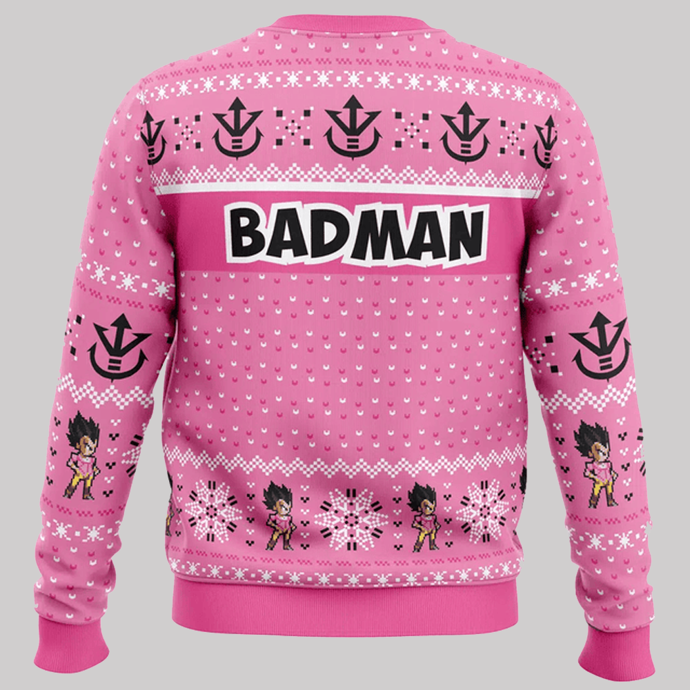 Compliment Vegeta Badman Dragon Ball Z Ugly Christmas 2025 Sweater