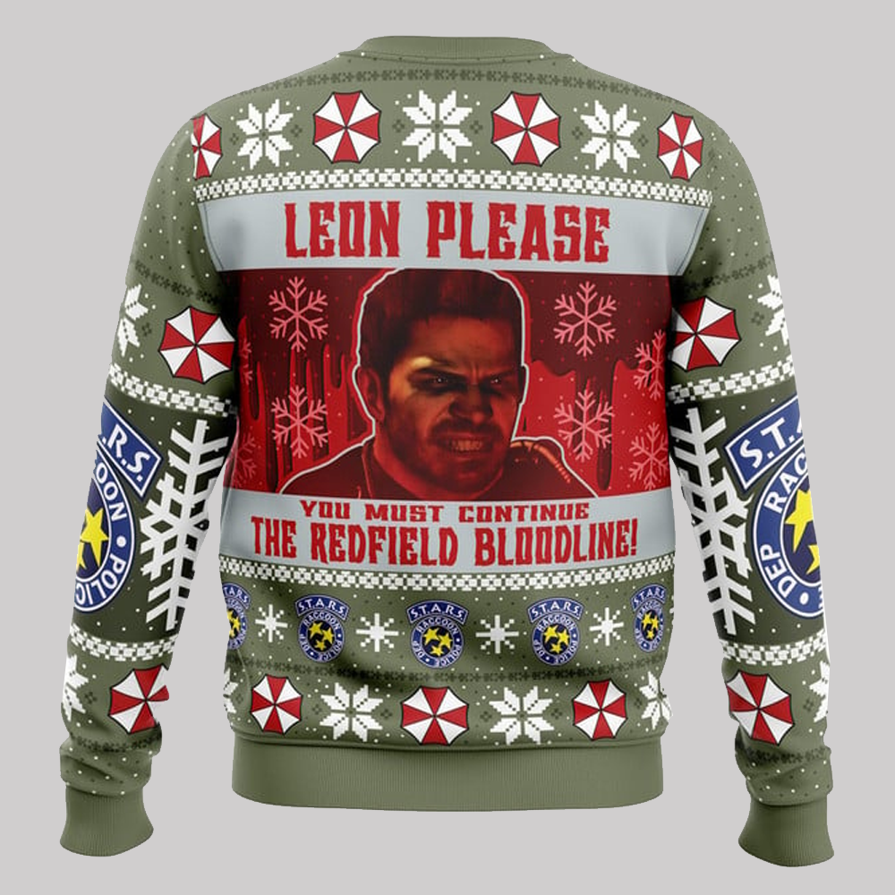 Resident Evil Chris Redfield Bloodline Ugly Christmas 2025 Sweater