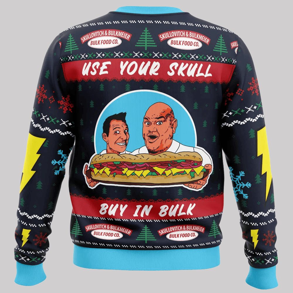 It’s Bulk and Skull Power Rangers Ugly Christmas Sweater