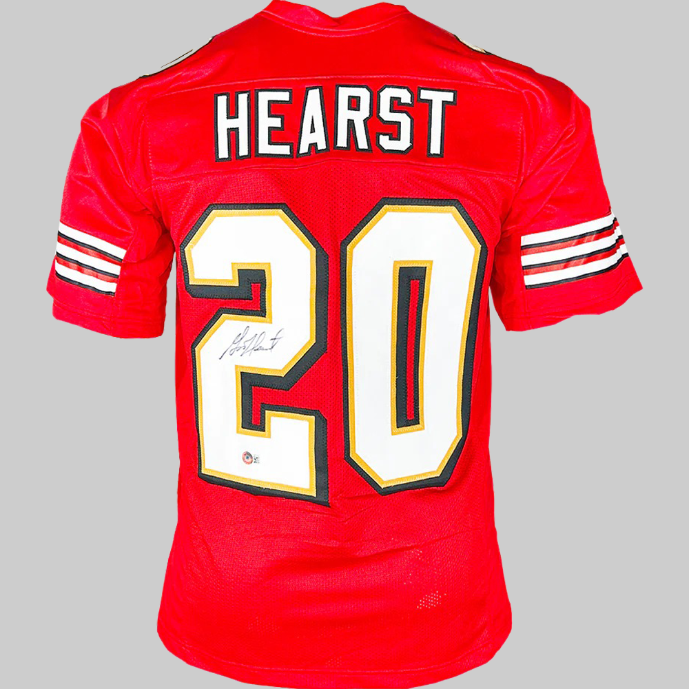 Garri Hearst Signed San Francisco Red Fooball Jersey 2025