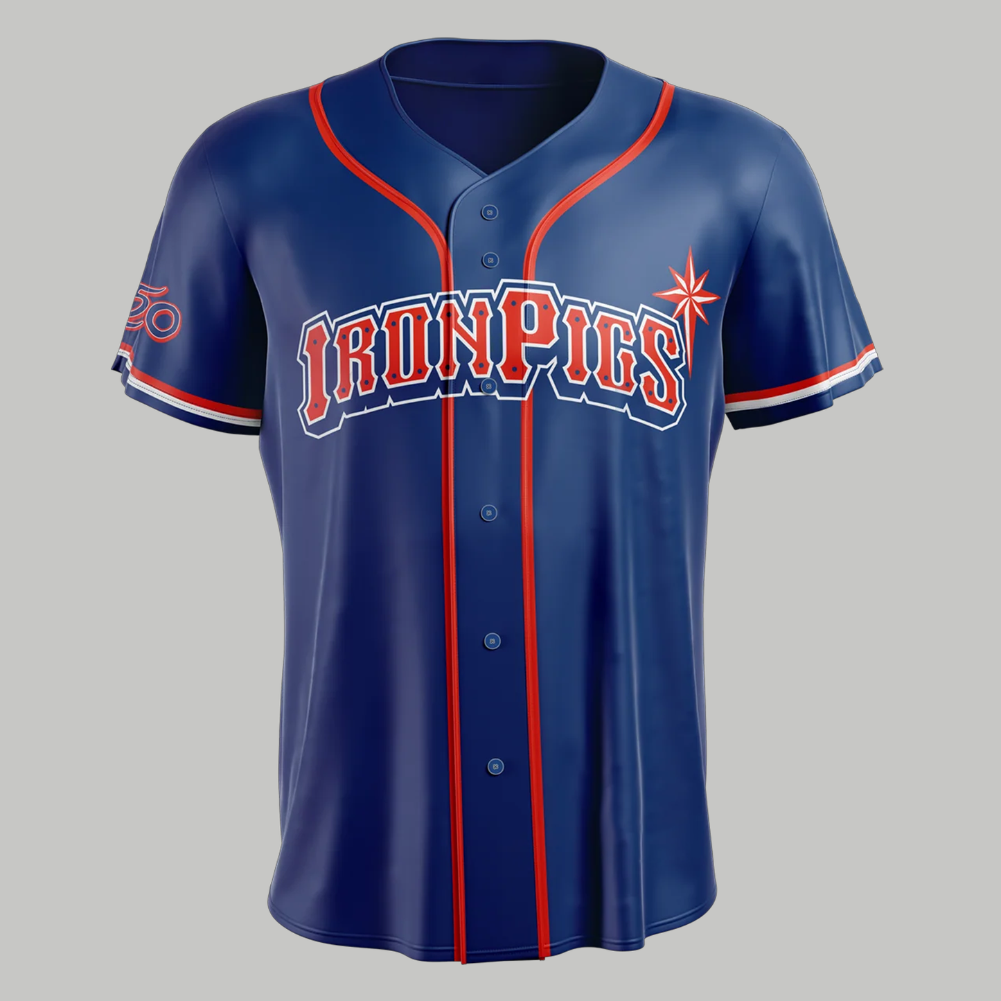 Lehigh Valley Ironpigs 250 Navy Jersey