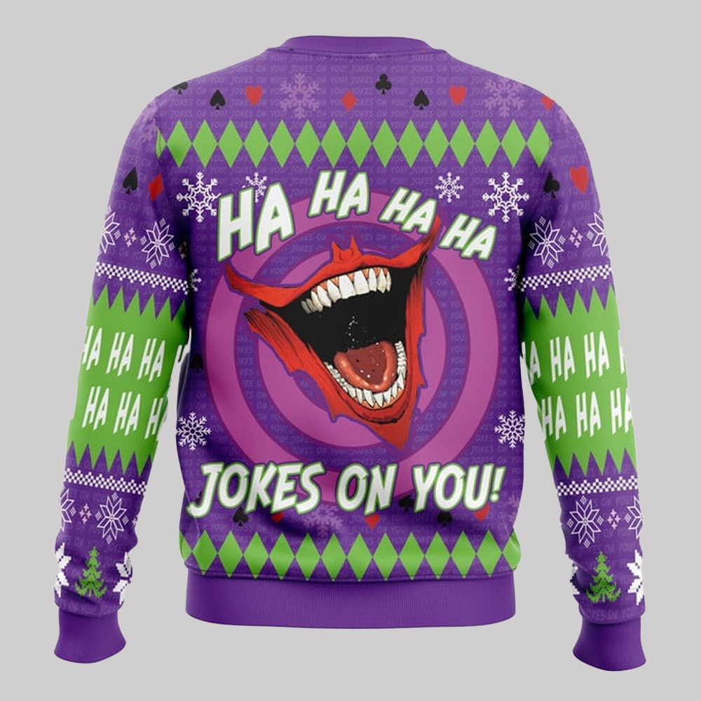 Ha Ha Ha Eid Mubarak DC Comics Ugly Christmas 2025 Sweater