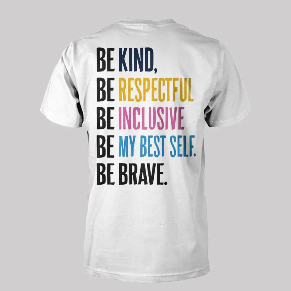 2025 Annunciation Be Kind, Be Respectful Be Inclusive Be My Best Self Be Brave Shirt - Clothingus Diamond