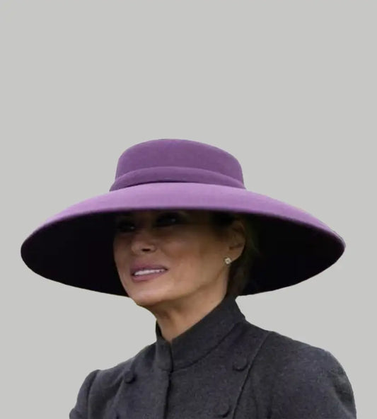 Melania Trump Wide-Brim Hat - Clothingus Diamond