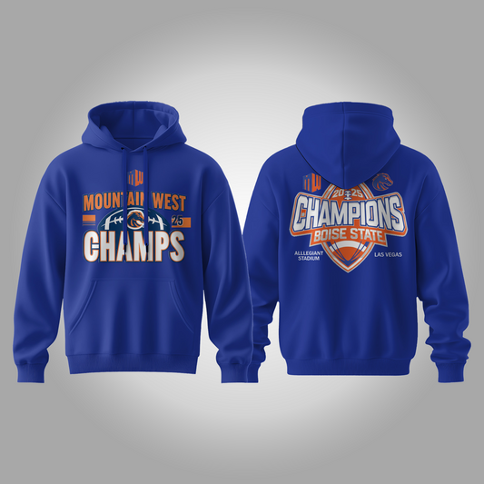 2025 Boise State Broncos Mountain West Champs Hoodie Clothingus Diamond