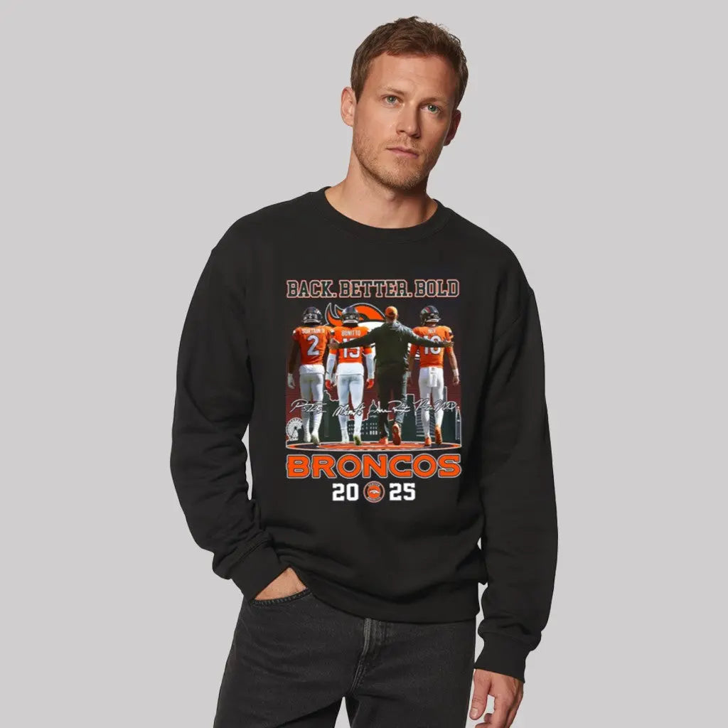 2025 Broncos Back Better Bold Shirt Clothingus Diamond