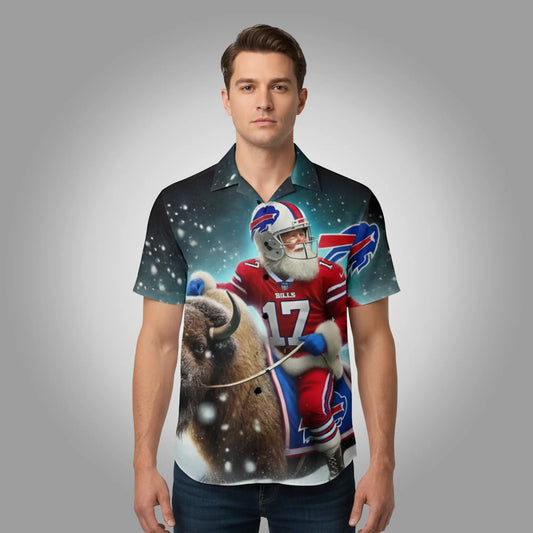 2025 Buffalo Bills Santa Hawaiian Shirt Clothingus Diamond