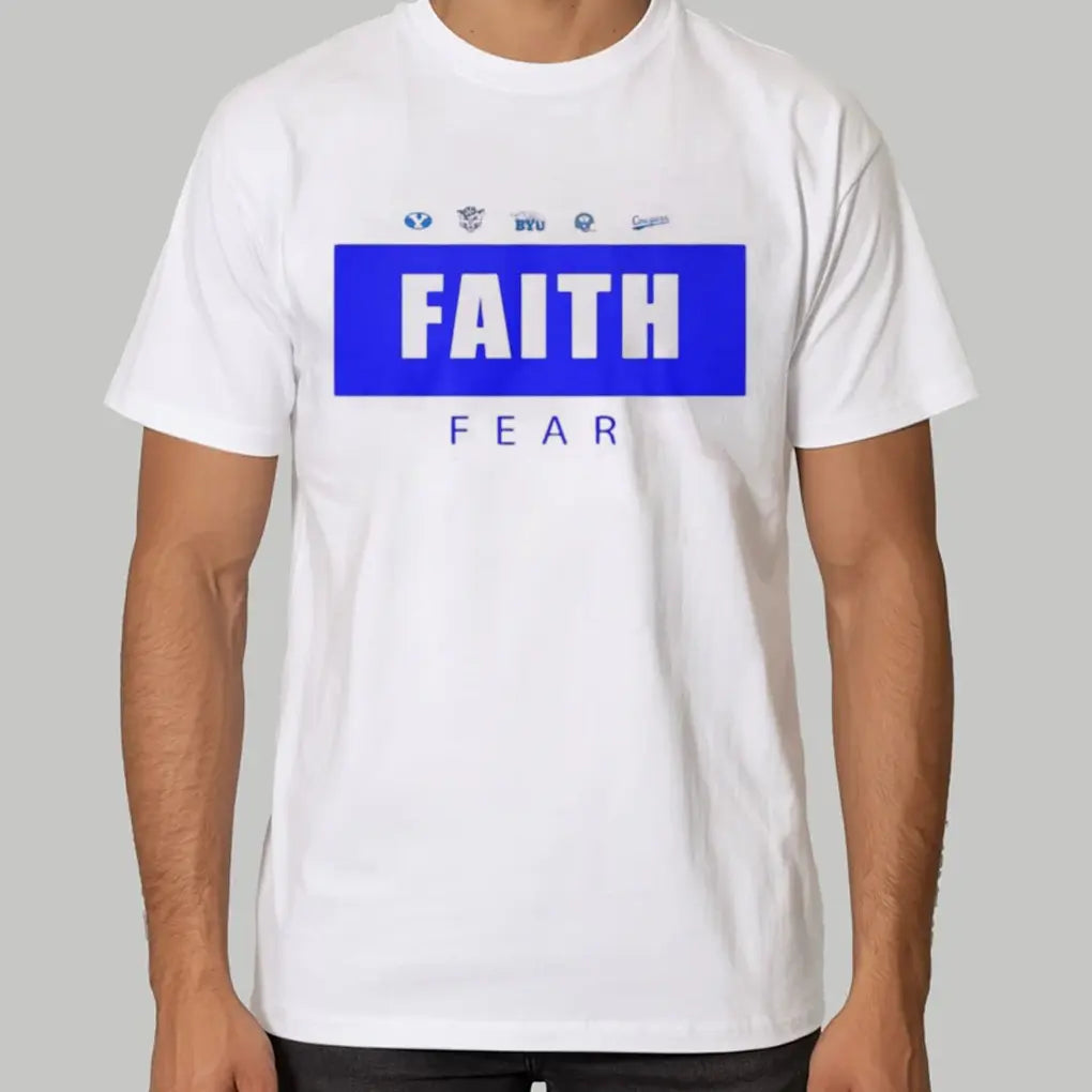 2025 Byu Football Faith Fear Shirt - Clothingus Diamond
