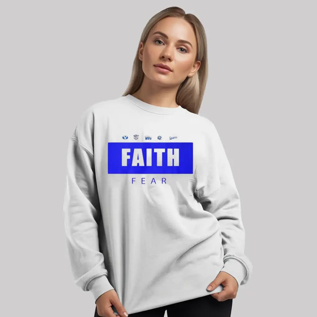 2025 Byu Football Faith Fear Shirt - Clothingus Diamond