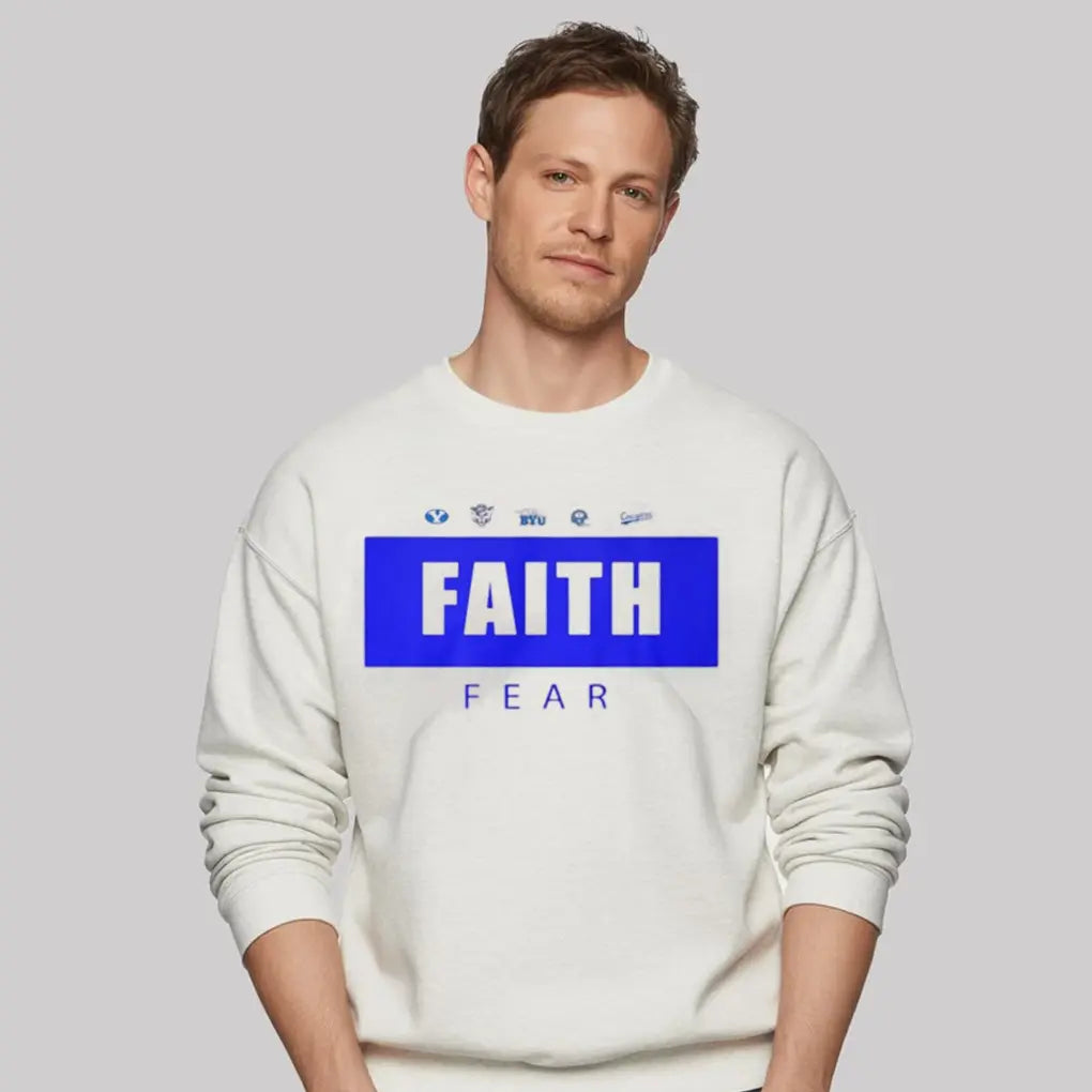 2025 Byu Football Faith Fear Shirt - Clothingus Diamond