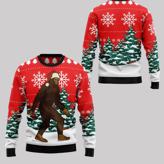 2025 Christmas Bigfoot Ugly Christmas Sweater