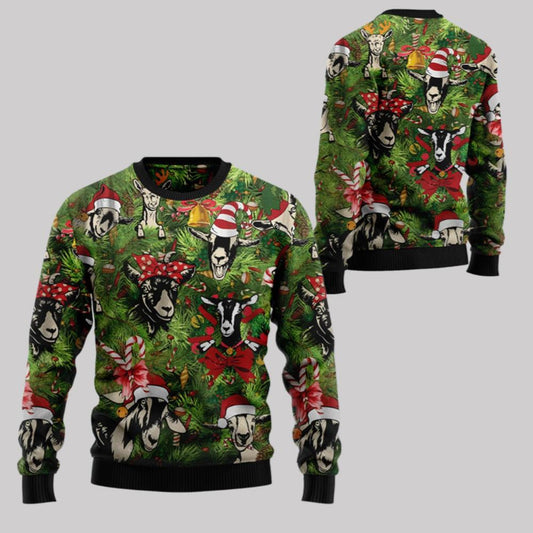 2025 Christmas Christmas Goats Christmas Ugly Christmas Sweater