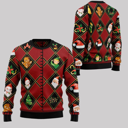 2025 Christmas Christmas Symbols Ugly Christmas Sweater