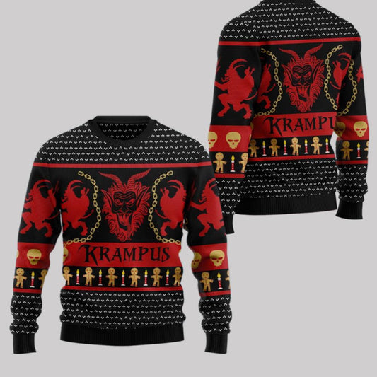 2025 Christmas Krampus Ugly Christmas Sweater