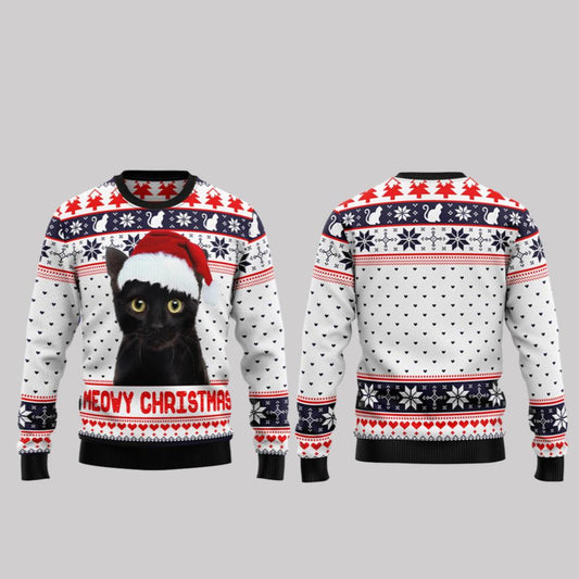 2025 Christmas Meowy Christmas Ugly Christmas Sweater