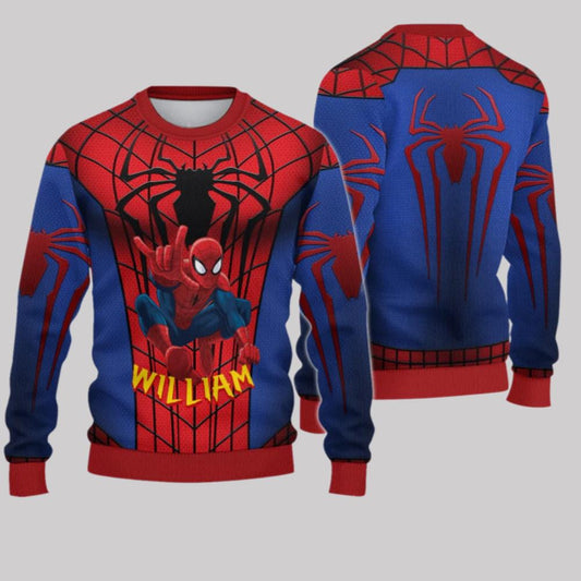 2025 Christmas Spider Hero Christmas Ugly Sweatshirt