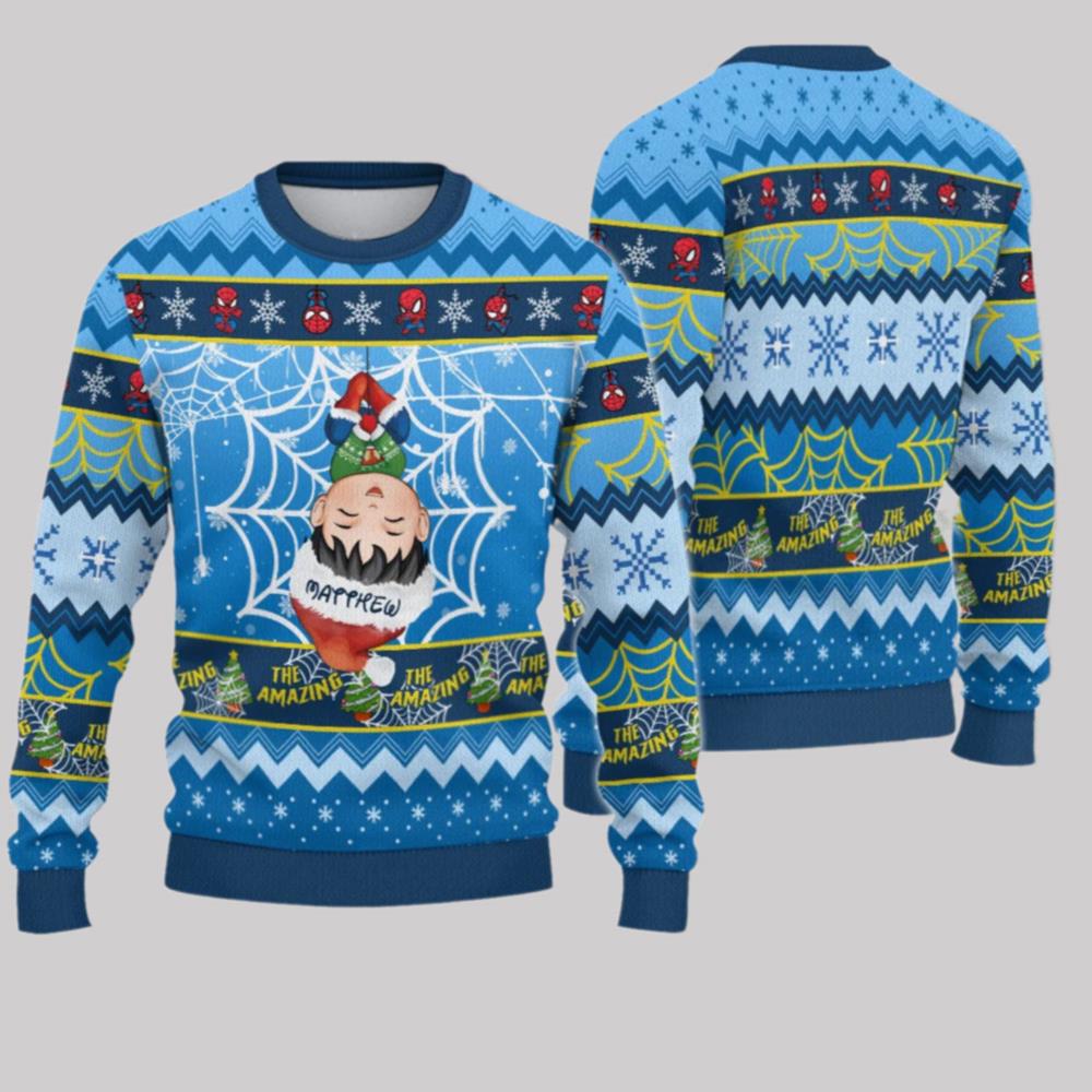 2025 Christmas Spider Superhero The Amazing Christmas Ugly Sweatshirt