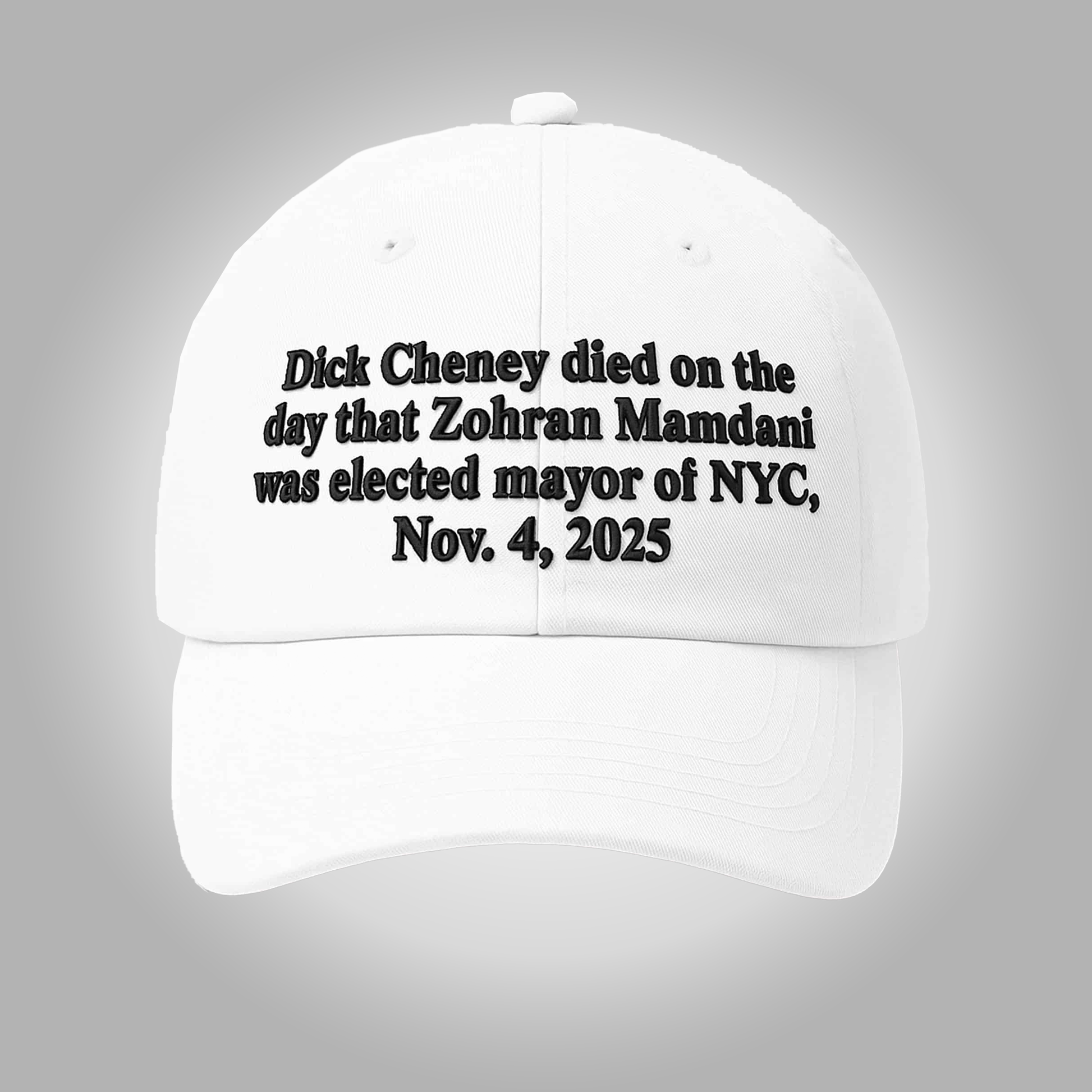 2025 Dick Cheney Zohran Mamdani Nyc Hat - Clothingus Diamond