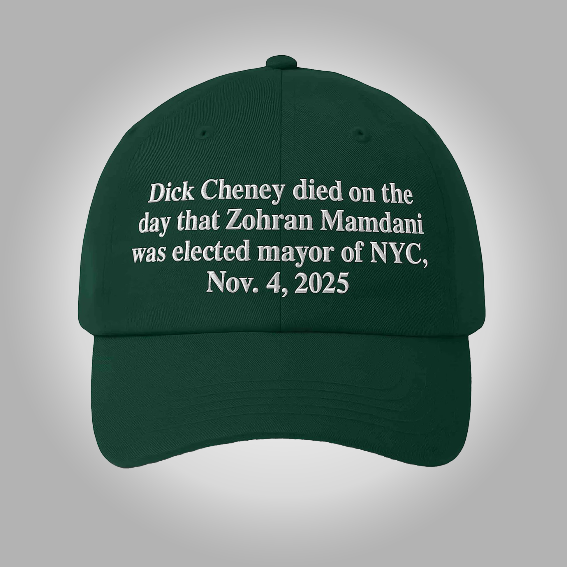 2025 Dick Cheney Zohran Mamdani Nyc Hat - Clothingus Diamond